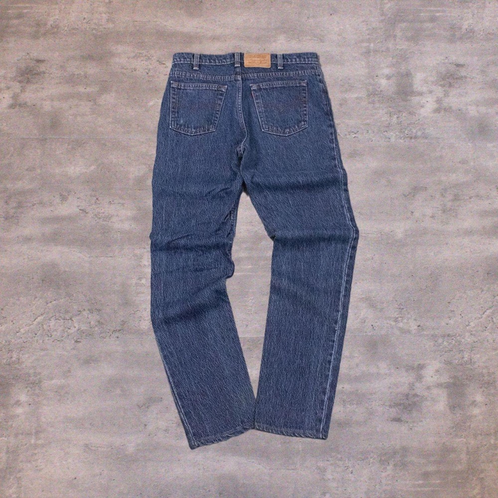 Vintage 1990's Levis 531 Stone Midwash Baggy Relax fit Tapper Indigo Denim